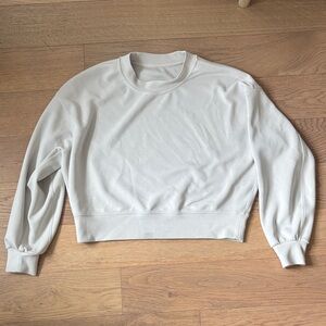 Lululemon White Crewneck Sweatshirt